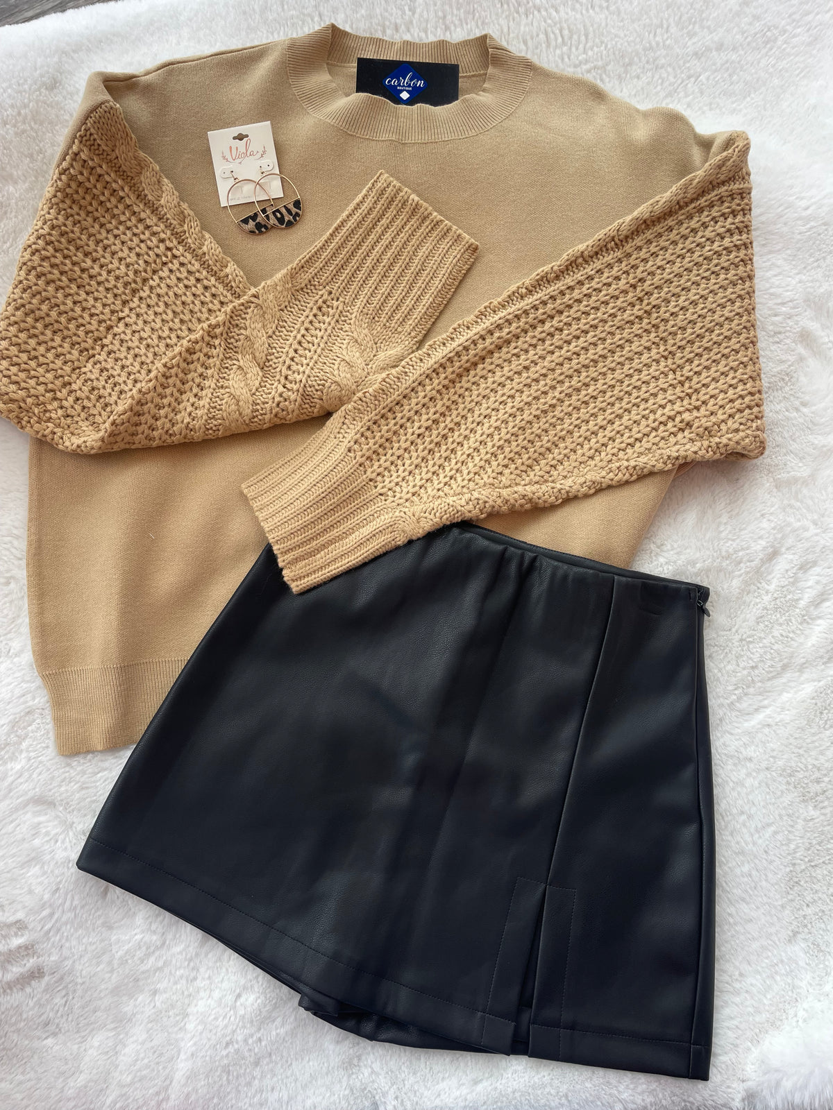 Leather Skort