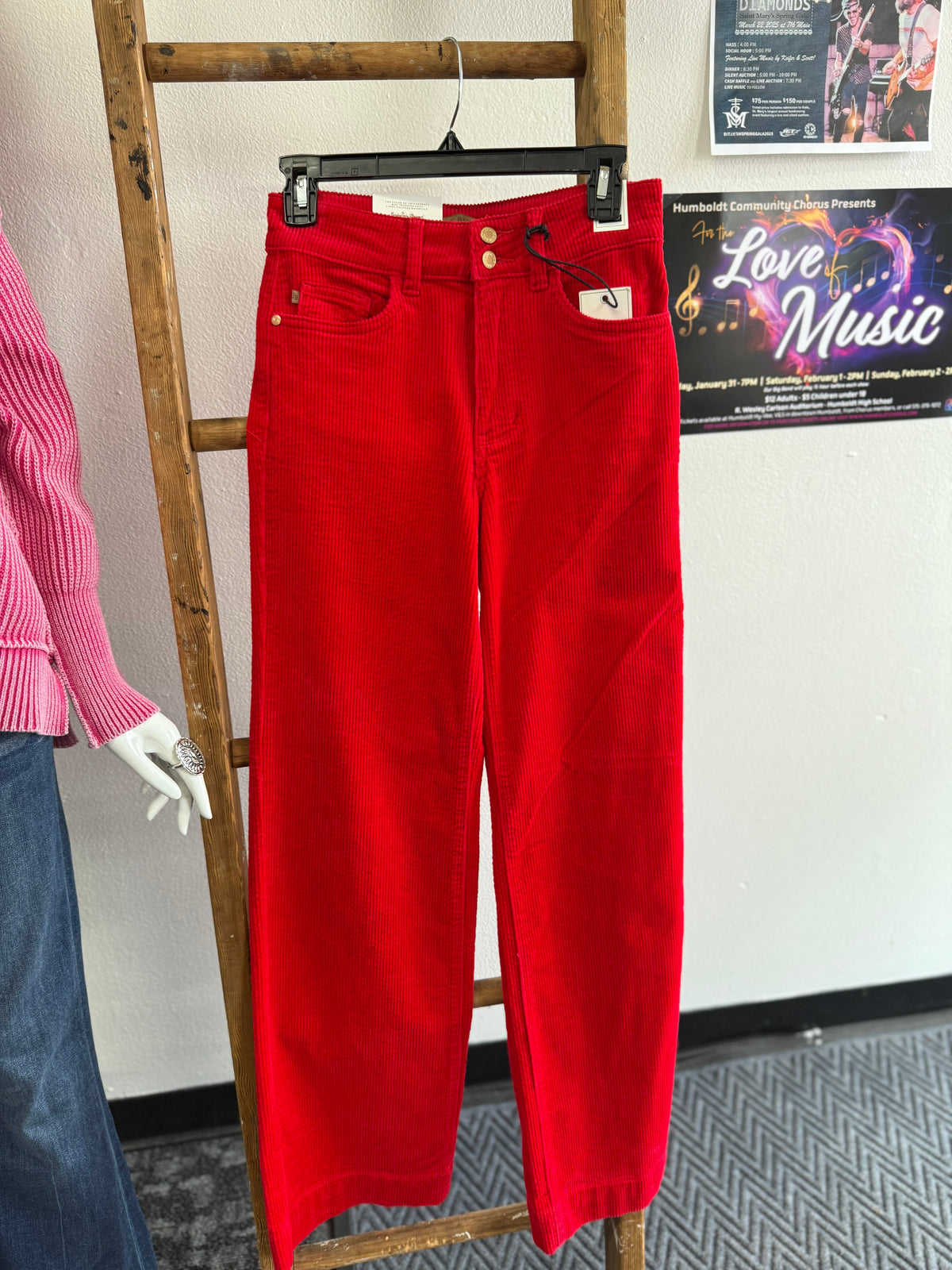 Red Corduroy Judy Blues
