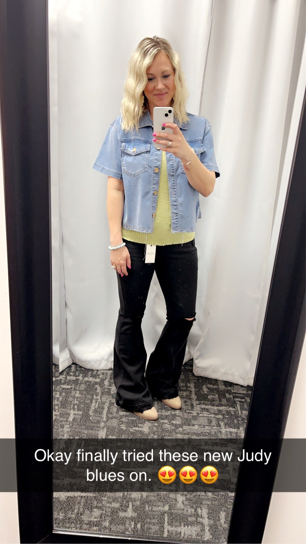 Judy Blue Black Distressed Flares