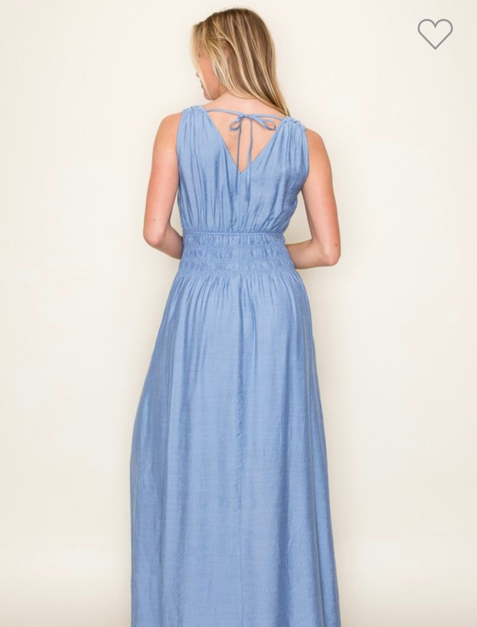 Smocked Waist Maxi Dress