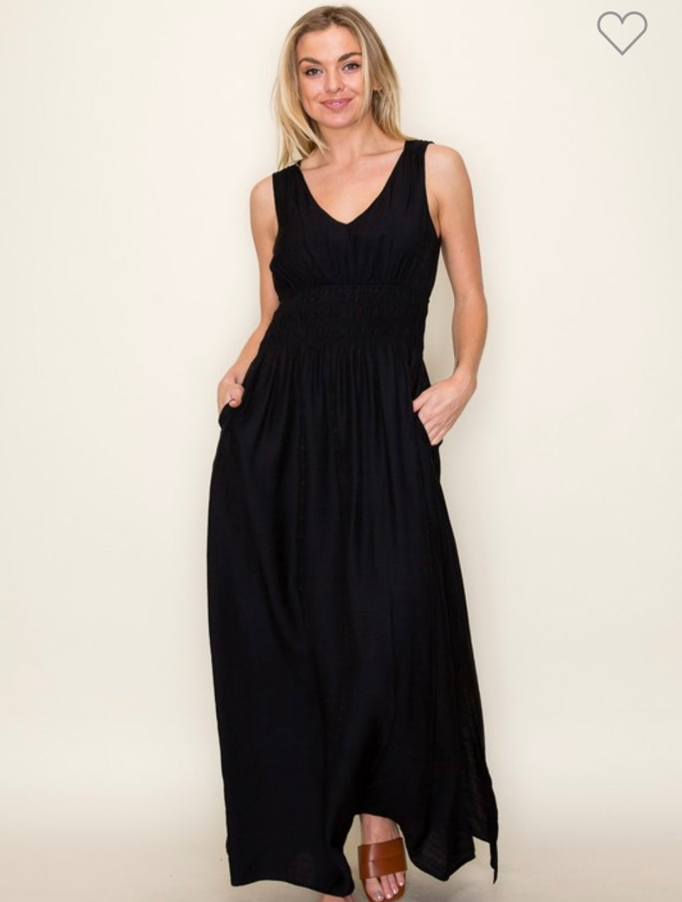 Maxi Dress with Tie Back