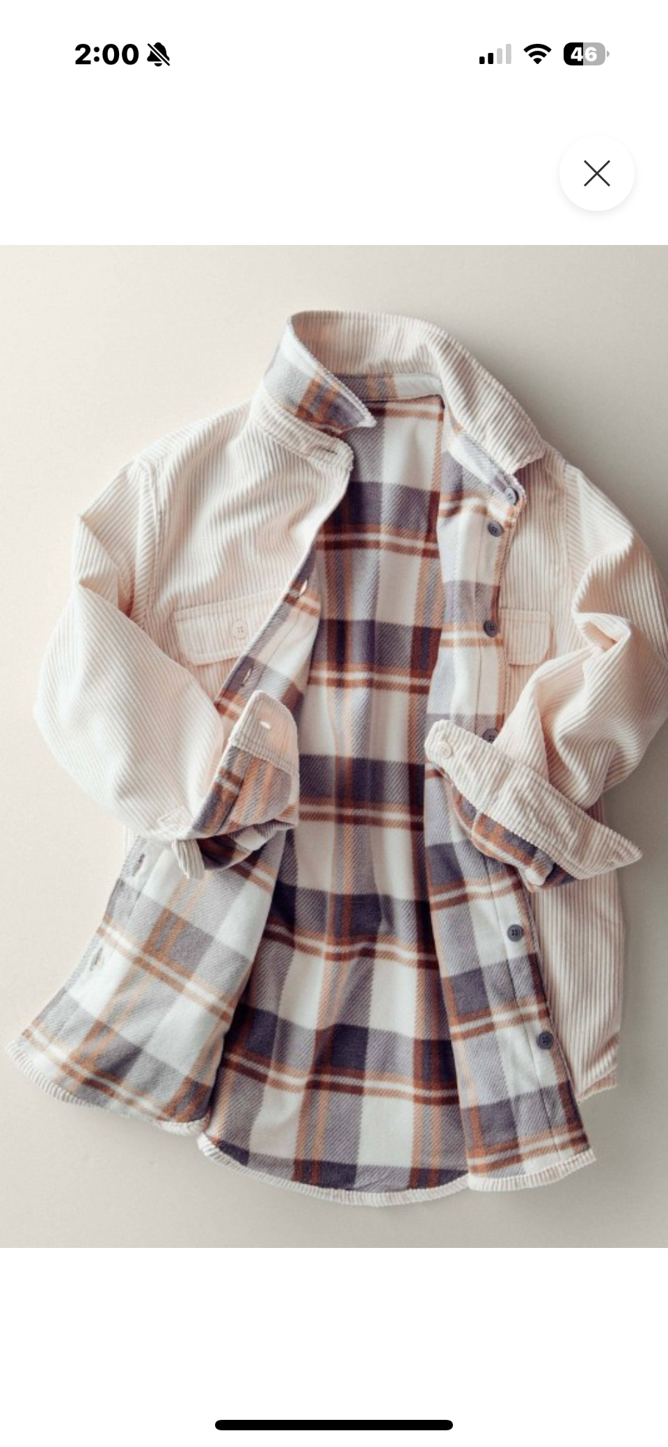 The Emily Corded Reversible Button Up
