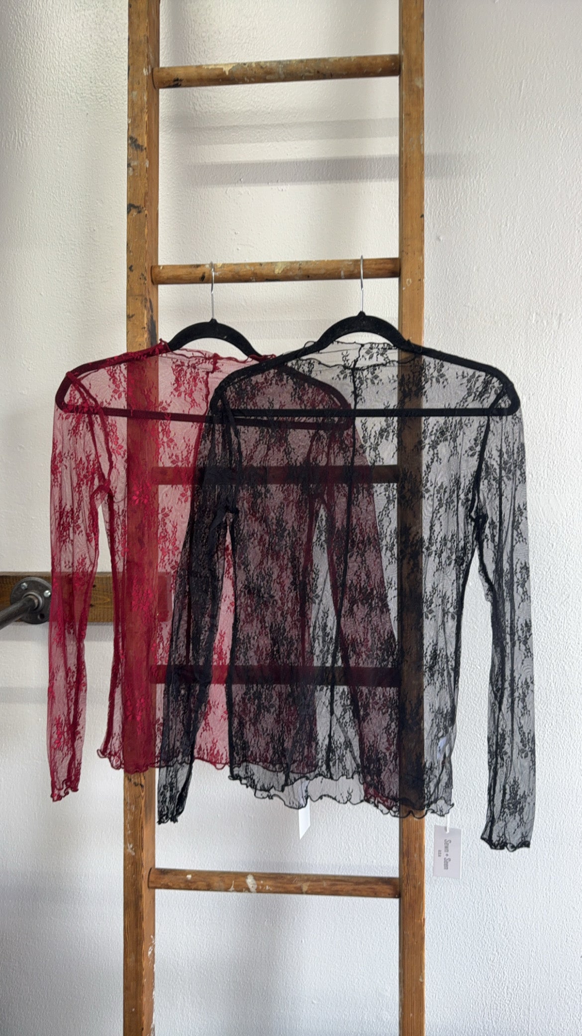 The Betsy Sheer Long Sleeve Top