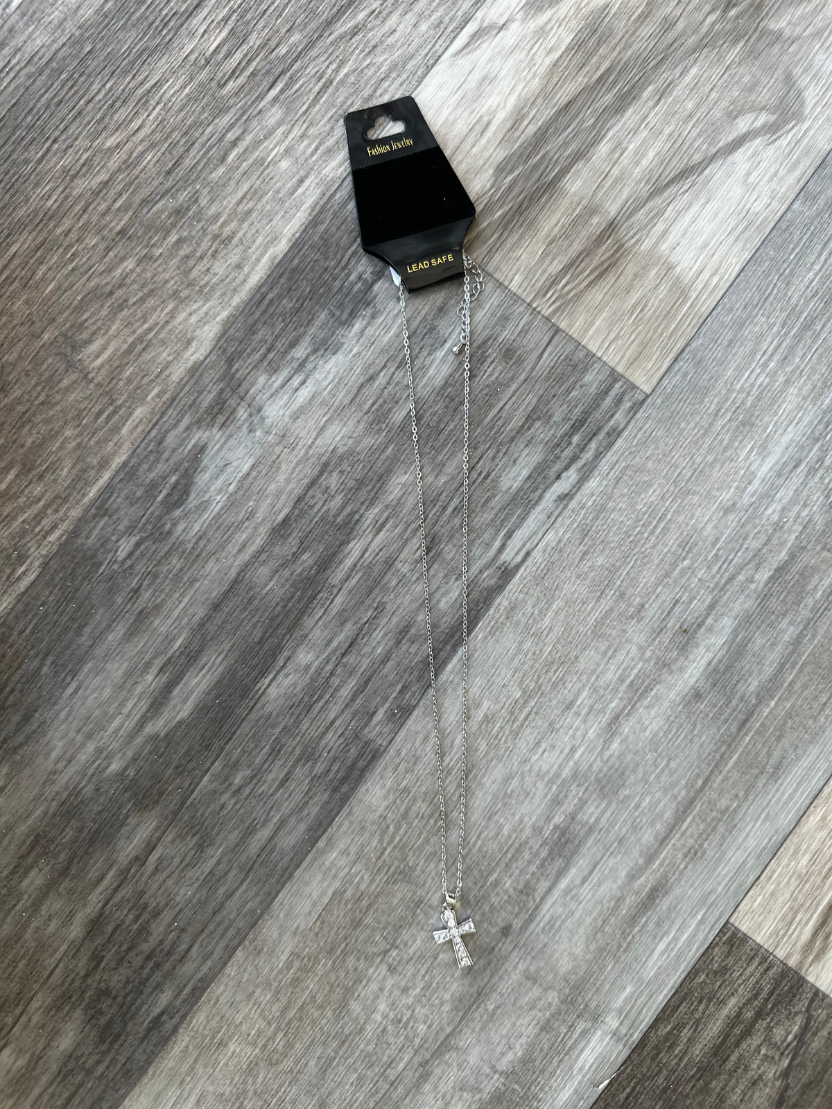 Silver Diamond Cross