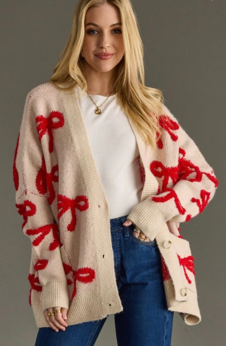 Bow Cardigan