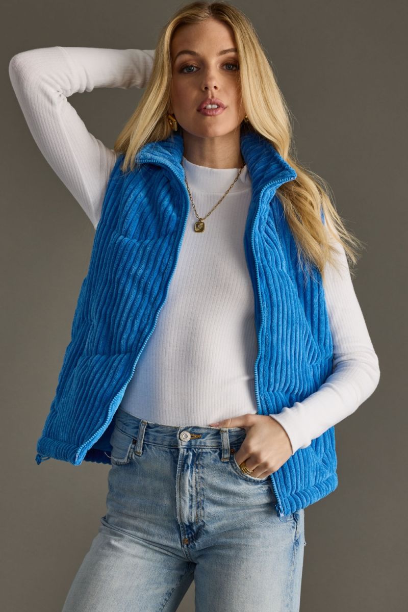 Royal Blue Corduroy Vest