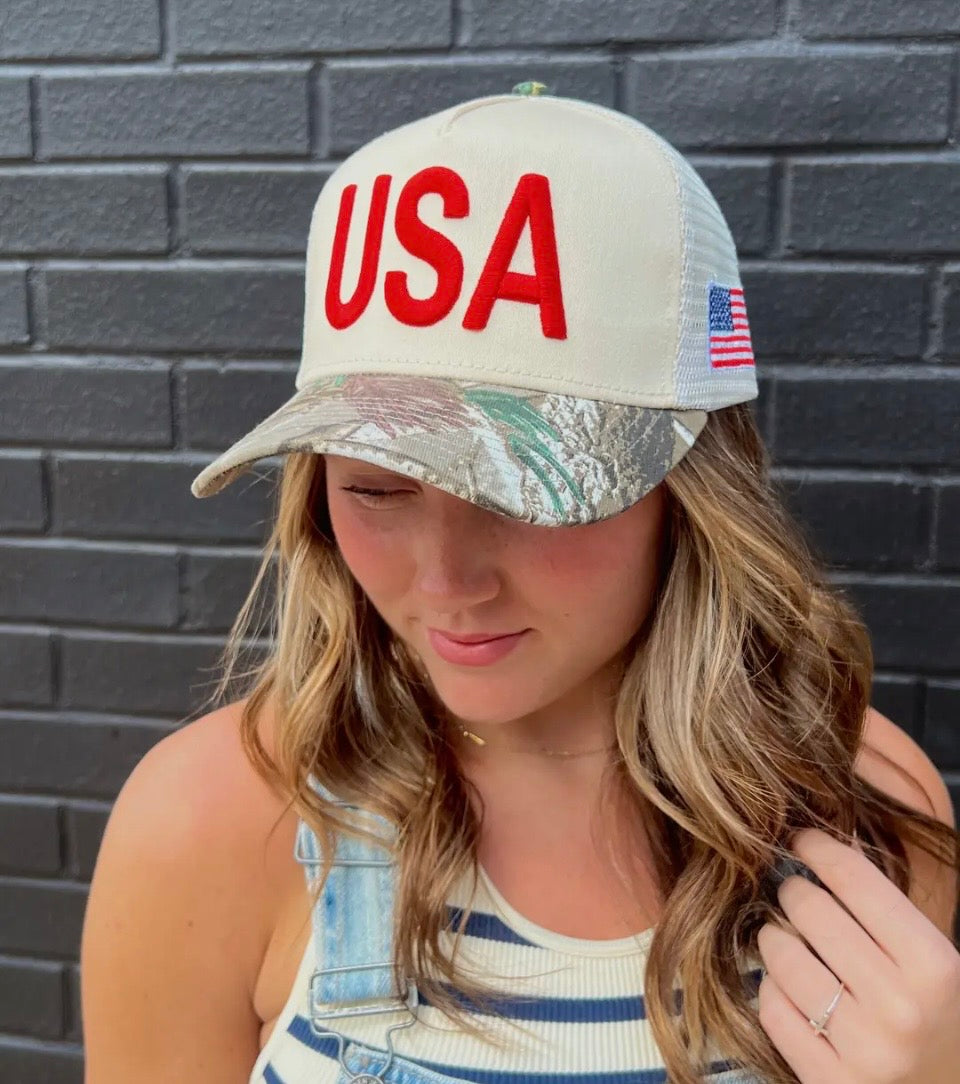 USA Camo Snap Back