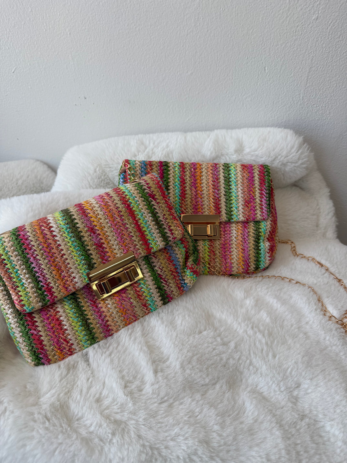 Multi Color Woven Bag