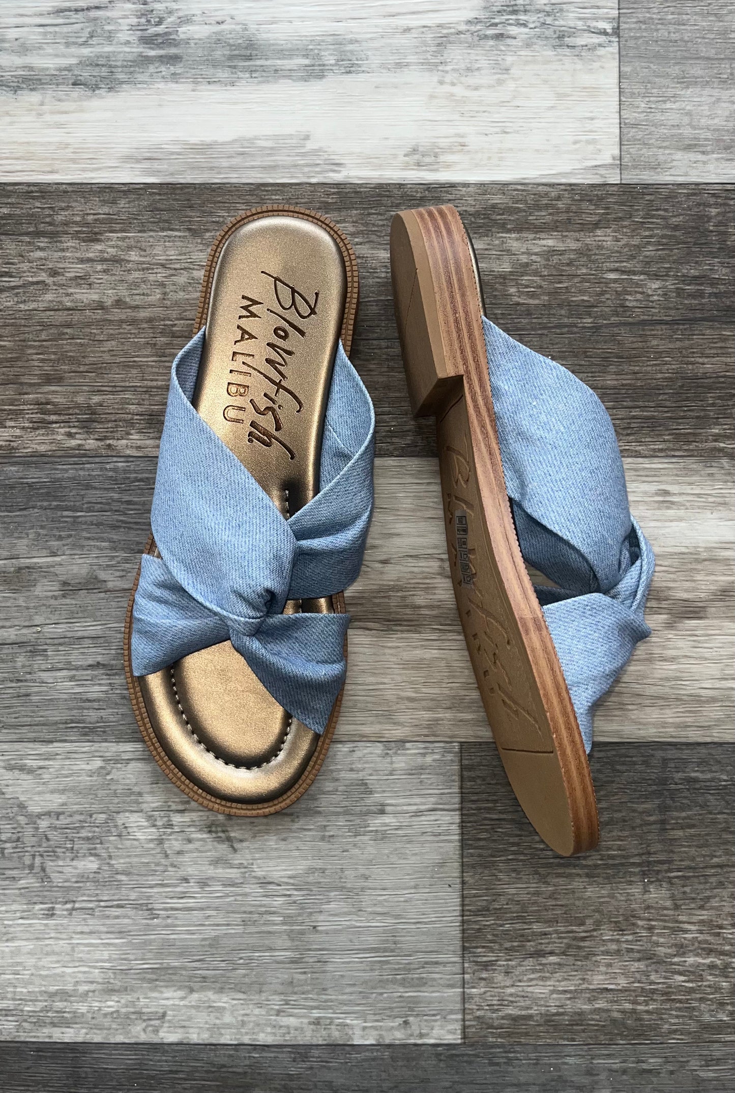 Adios Denim Blue Sandals