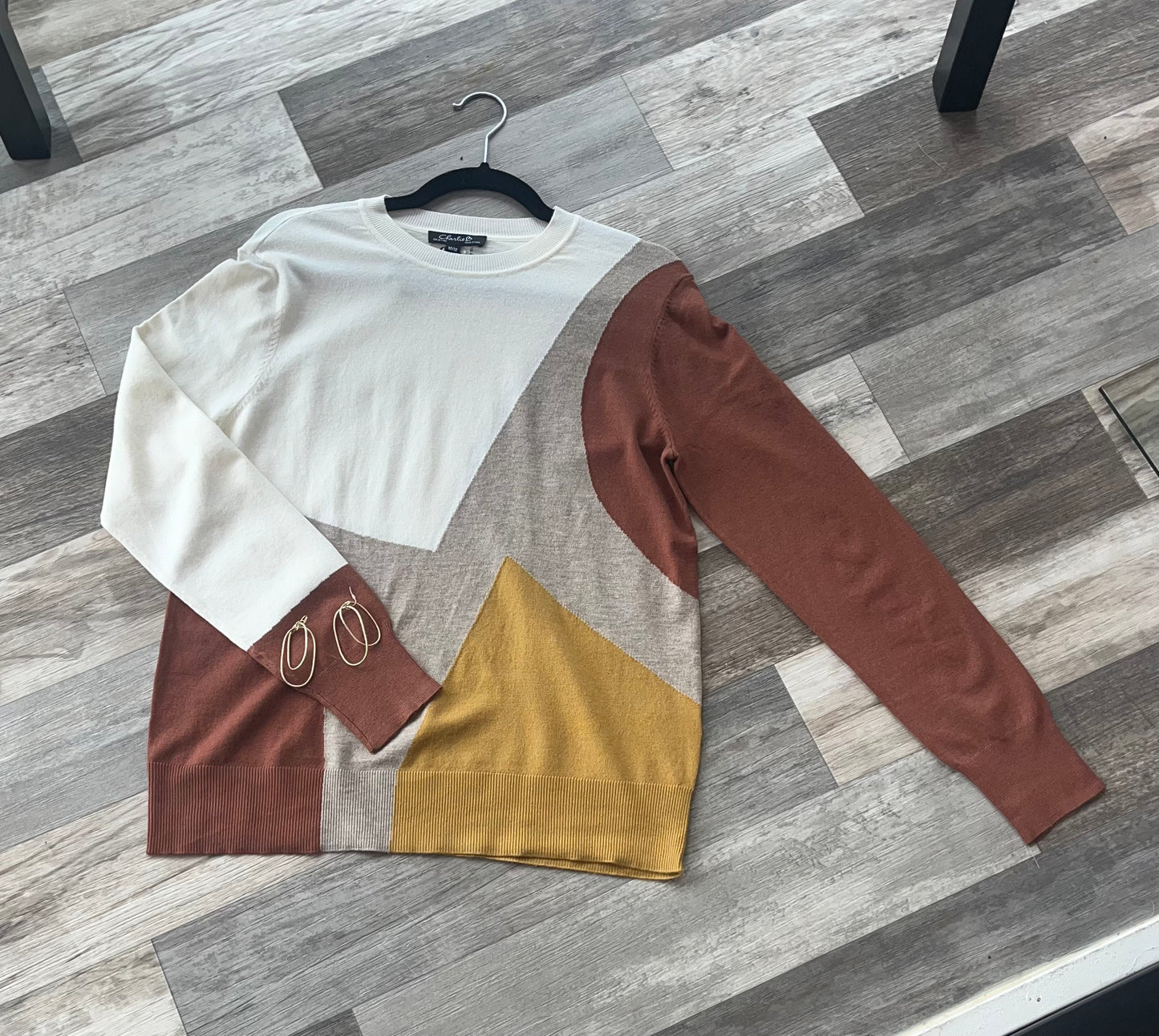 Charlie B Color Block Sweater