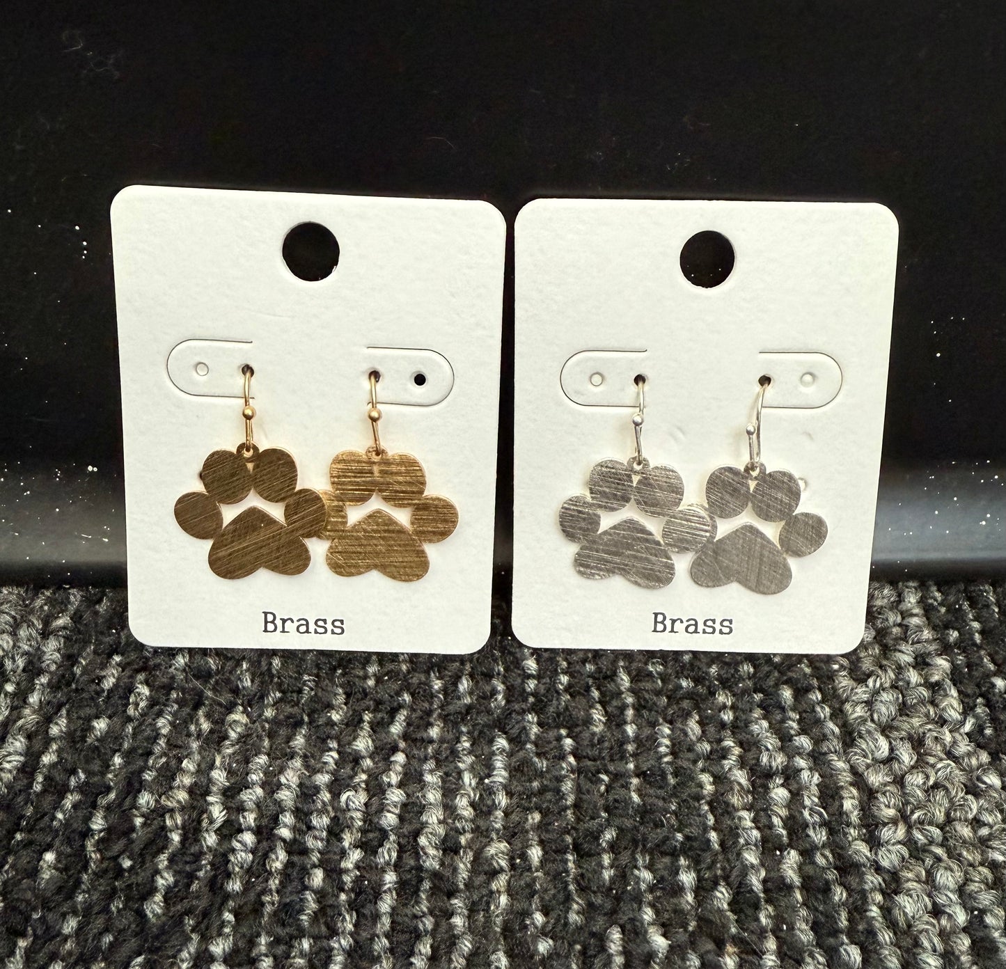 paw dangle earrings