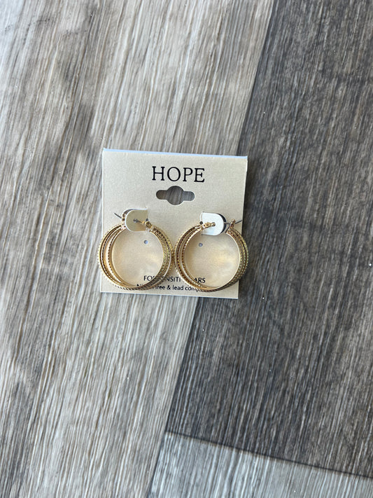 Gold Triple Hoop