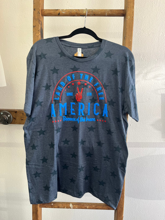 USA Peace Sign Tee