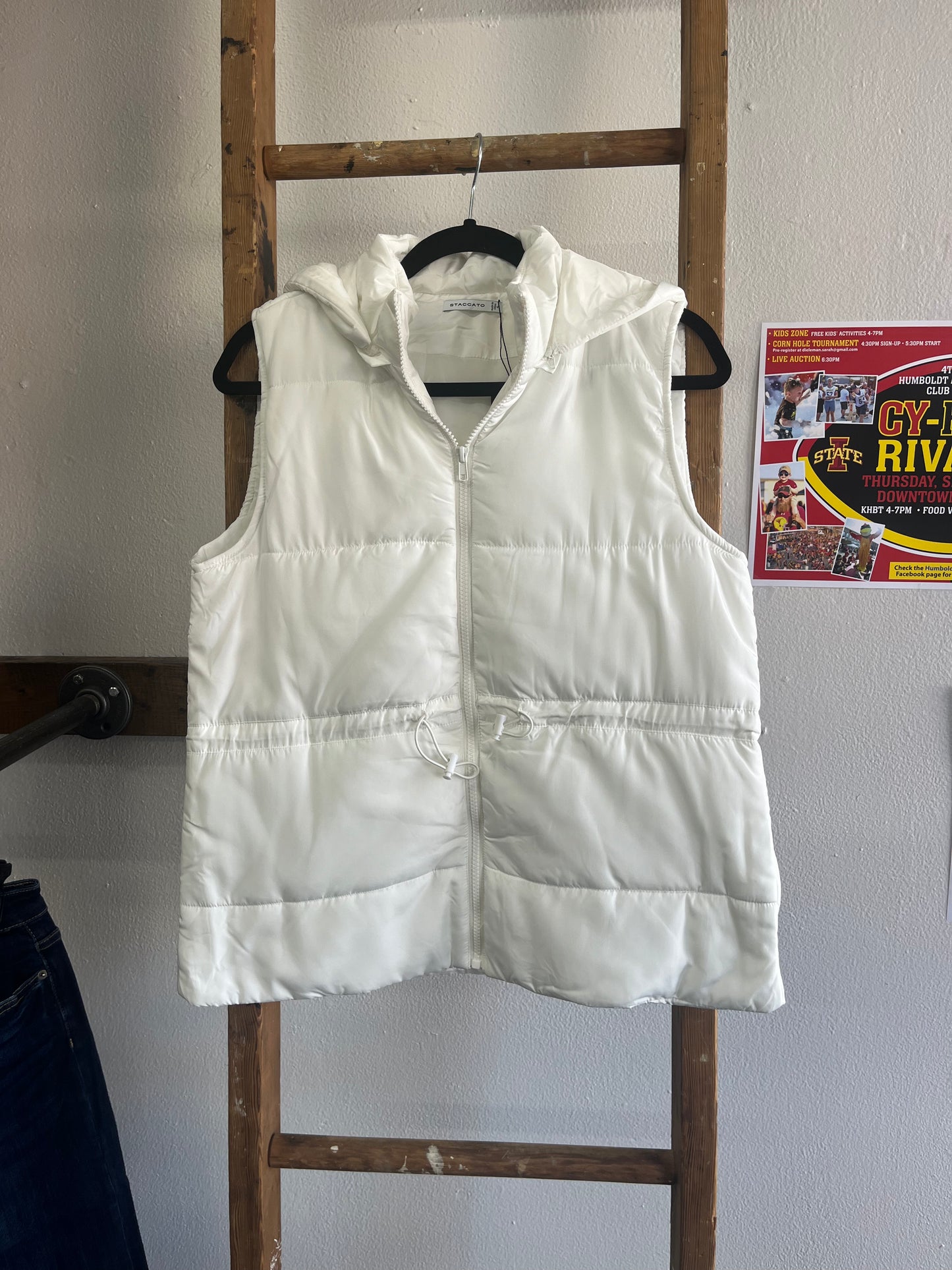 Ivory Puffer Vest