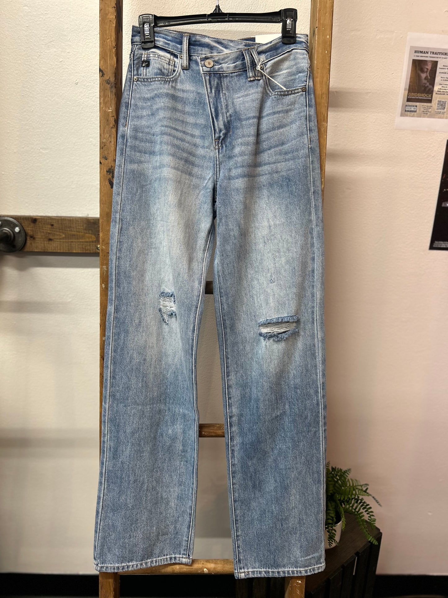 KanCan 90's Wide Leg Straight Jeans