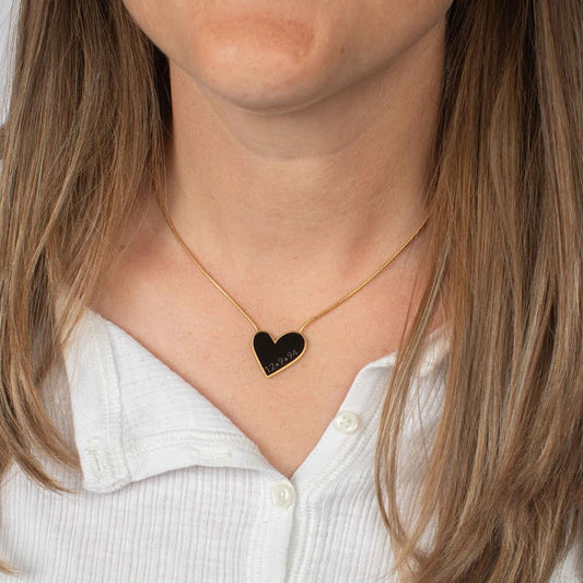 Black Heart Necklace