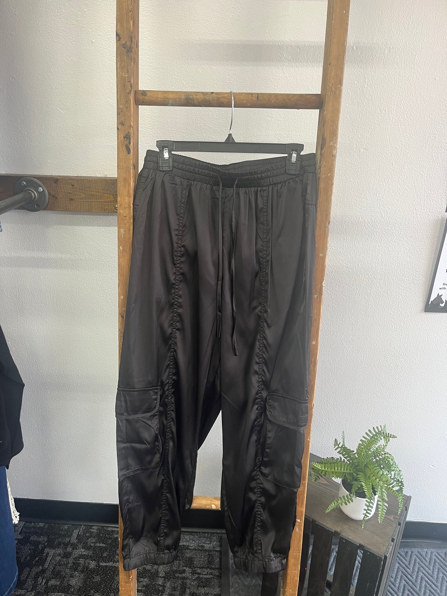 Satin Cargo Pant