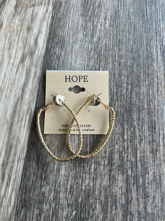 Gold Double Layer Earrings