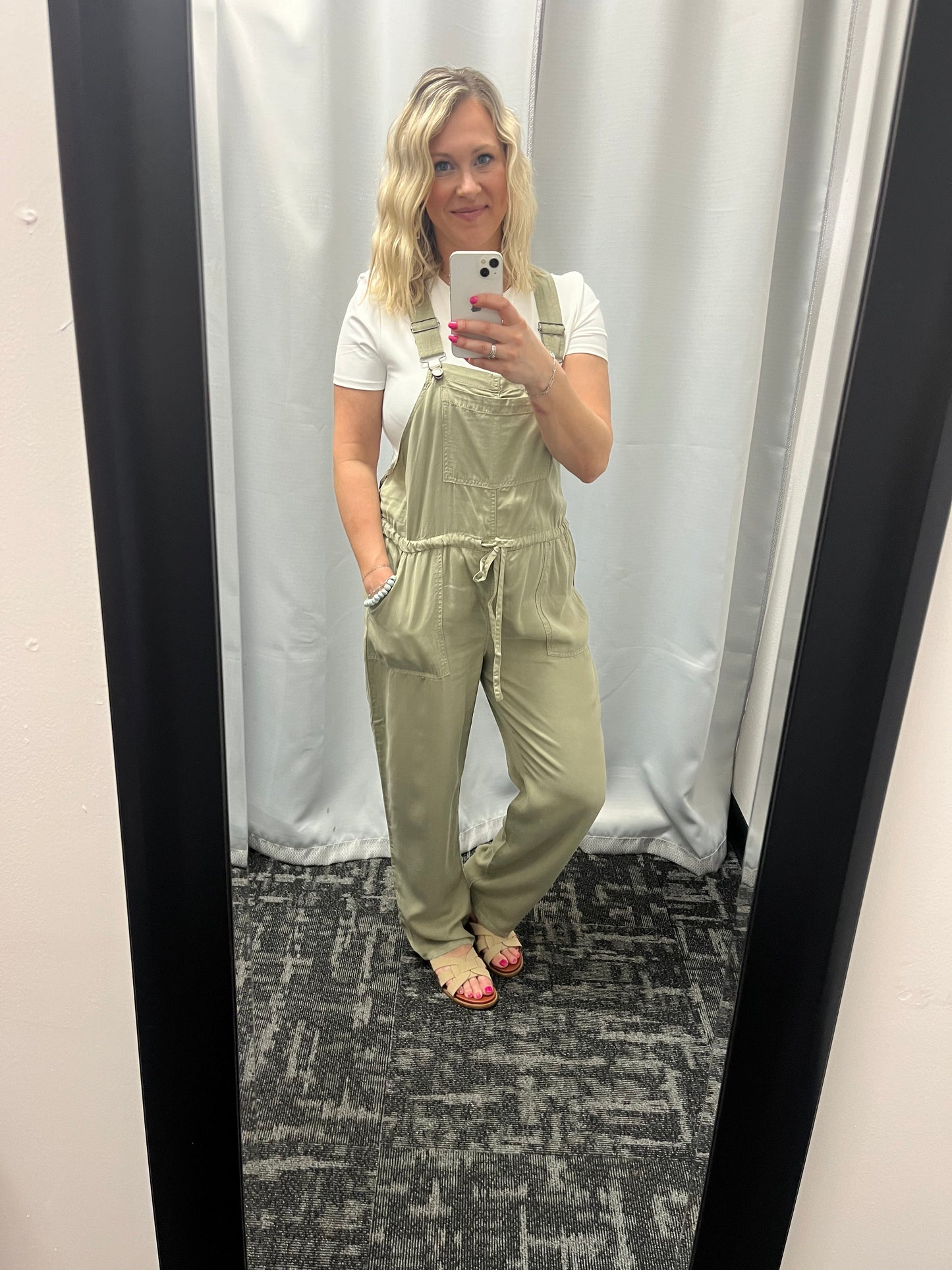 Sage Green Slub Overall