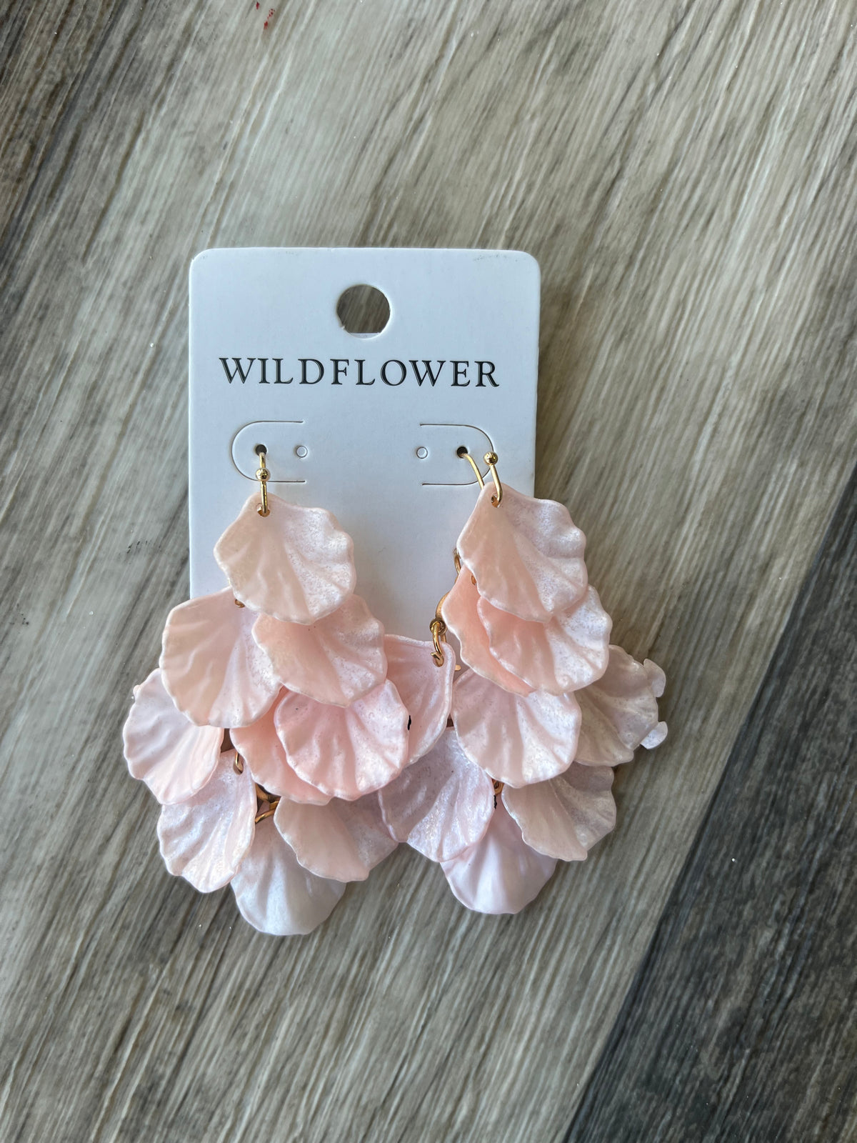 Light Pink Petal Earrings